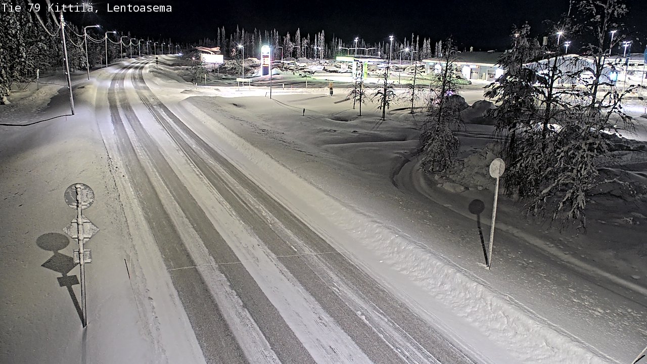 Weather Camera Image Väg 79 Kittilä, Lentoasema, Kittilä, Lappi