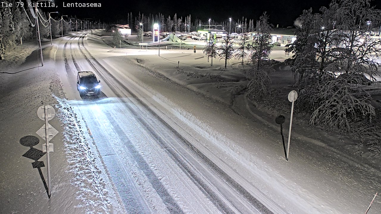 Weather Camera Image Väg 79 Kittilä, Lentoasema, Kittilä, Lappi
