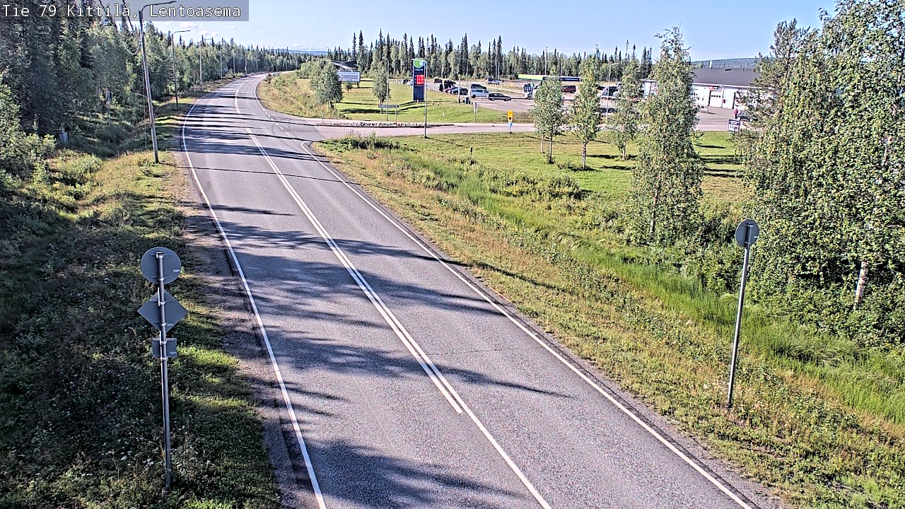 Weather Camera Image Väg 79 Kittilä, Lentoasema, Kittilä, Lappi