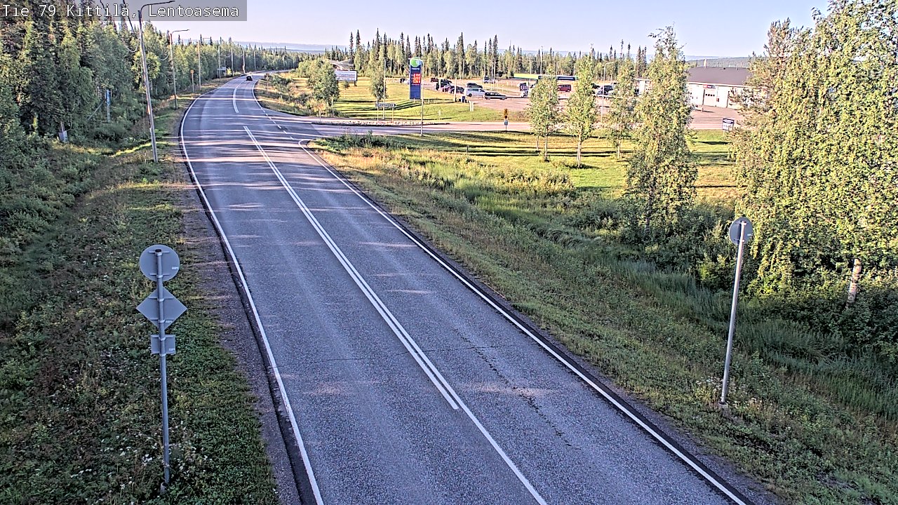 Weather Camera Image Väg 79 Kittilä, Lentoasema, Kittilä, Lappi
