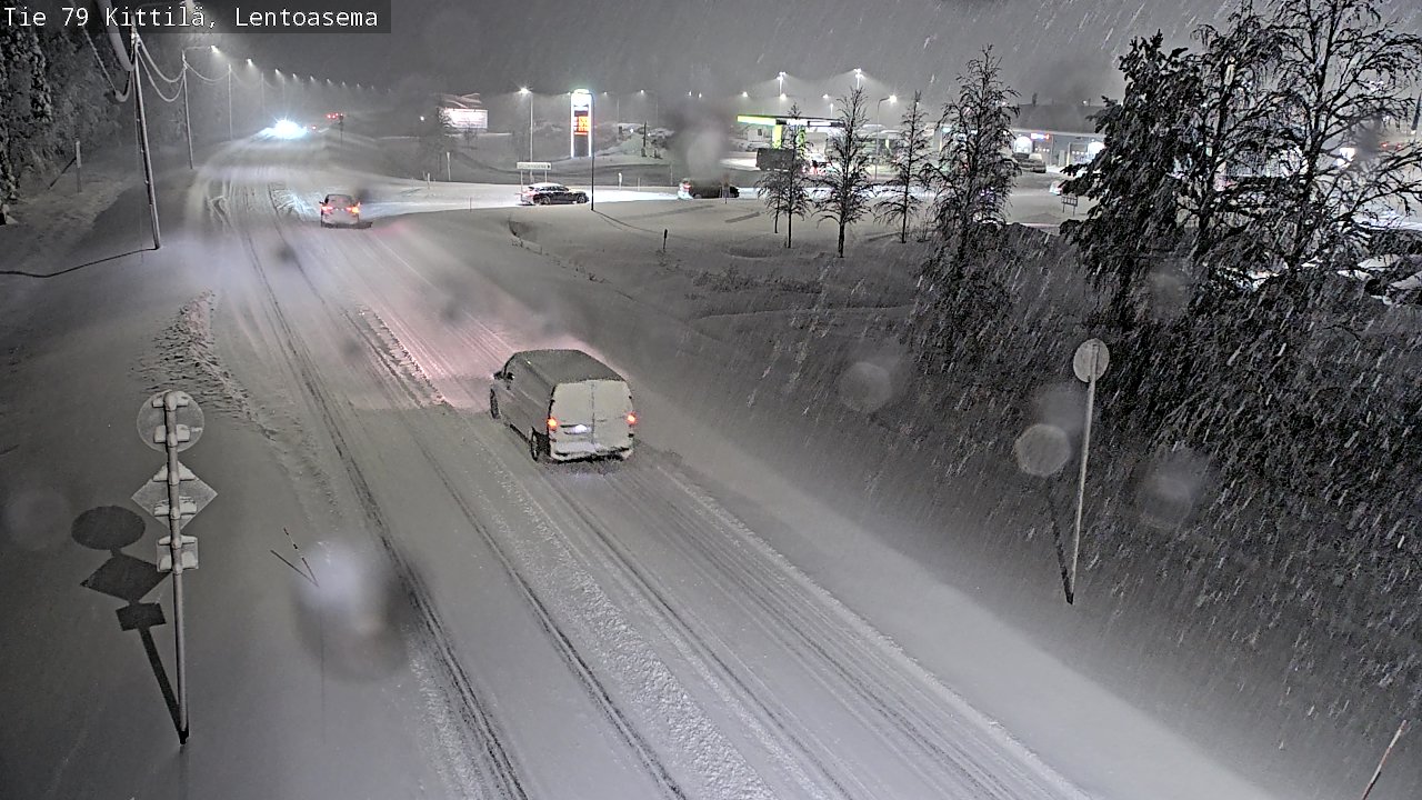 Weather Camera Image Väg 79 Kittilä, Lentoasema, Kittilä, Lappi
