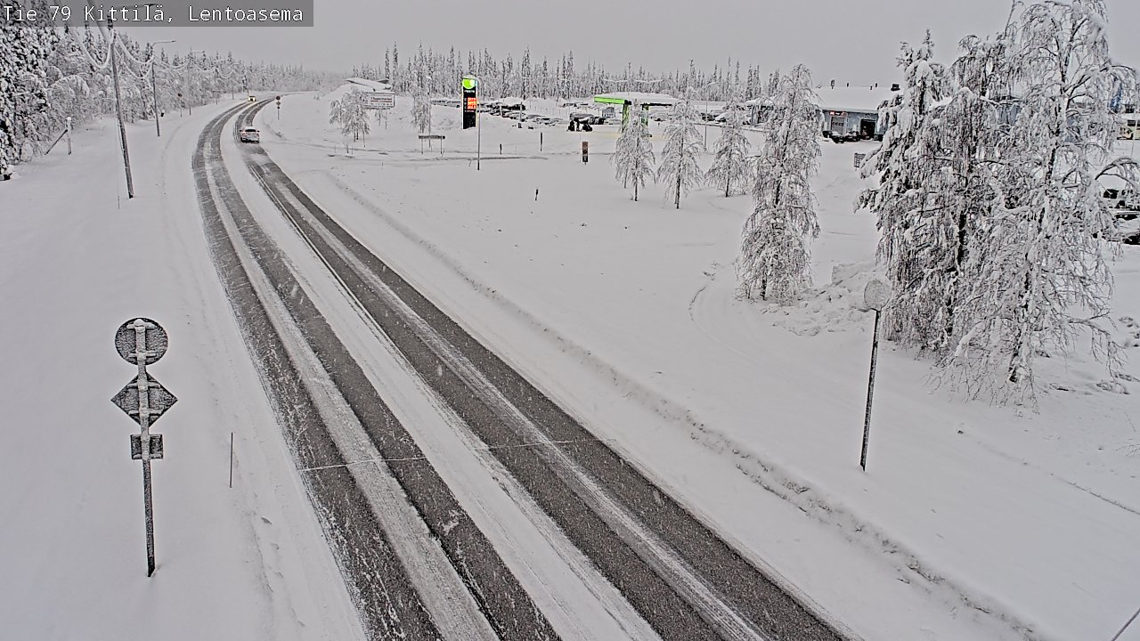 Weather Camera Image Road 79 Kittilä, Lentoasema, Kittilä, Lappi