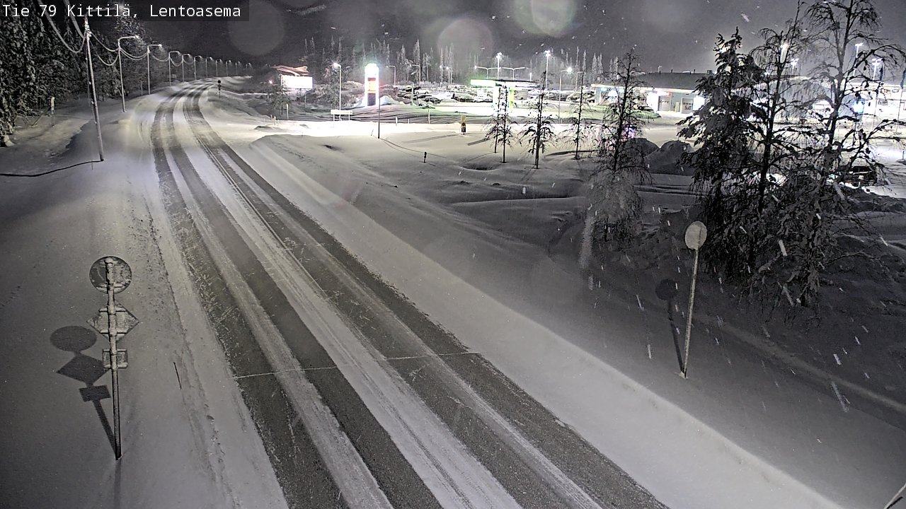 Weather Camera Image Road 79 Kittilä, Lentoasema, Kittilä, Lappi