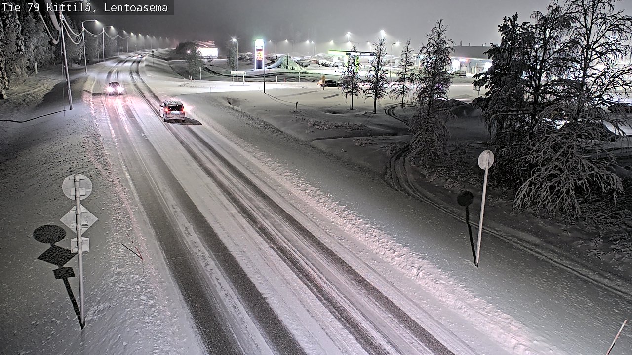 Weather Camera Image Väg 79 Kittilä, Lentoasema, Kittilä, Lappi