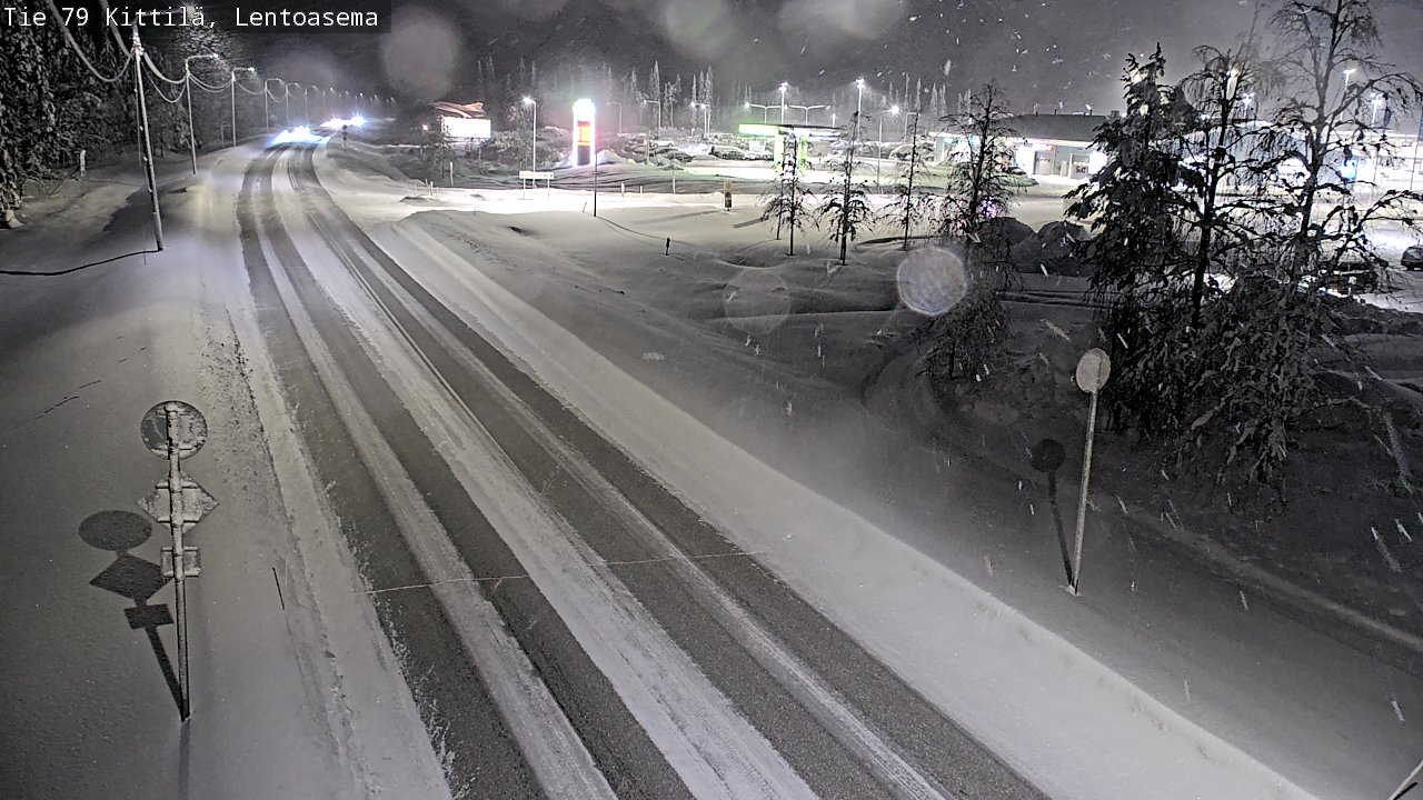 Weather Camera Image Road 79 Kittilä, Lentoasema, Kittilä, Lappi