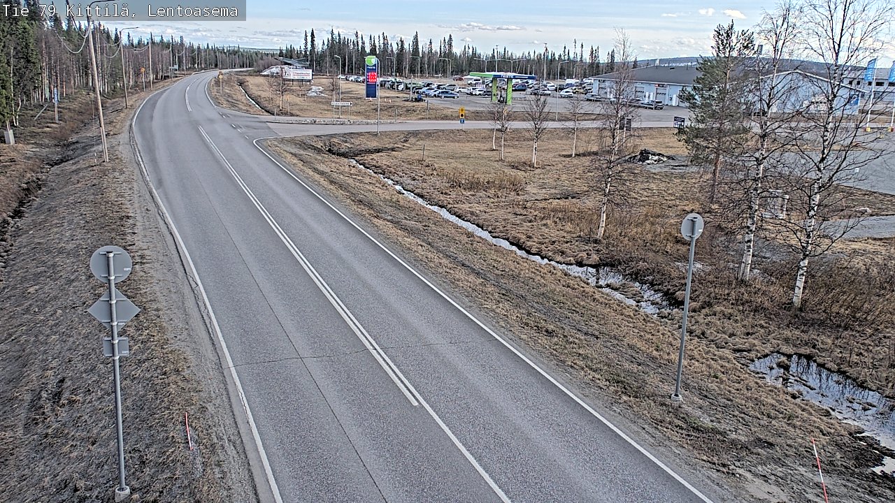 Kelikamerat Kuva Tie 79 Kittilä, Lentoasema, Kittilä, Lappi