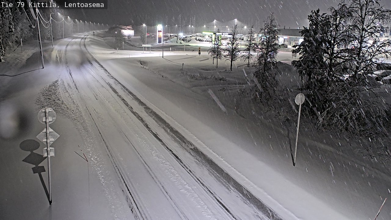 Weather Camera Image Väg 79 Kittilä, Lentoasema, Kittilä, Lappi