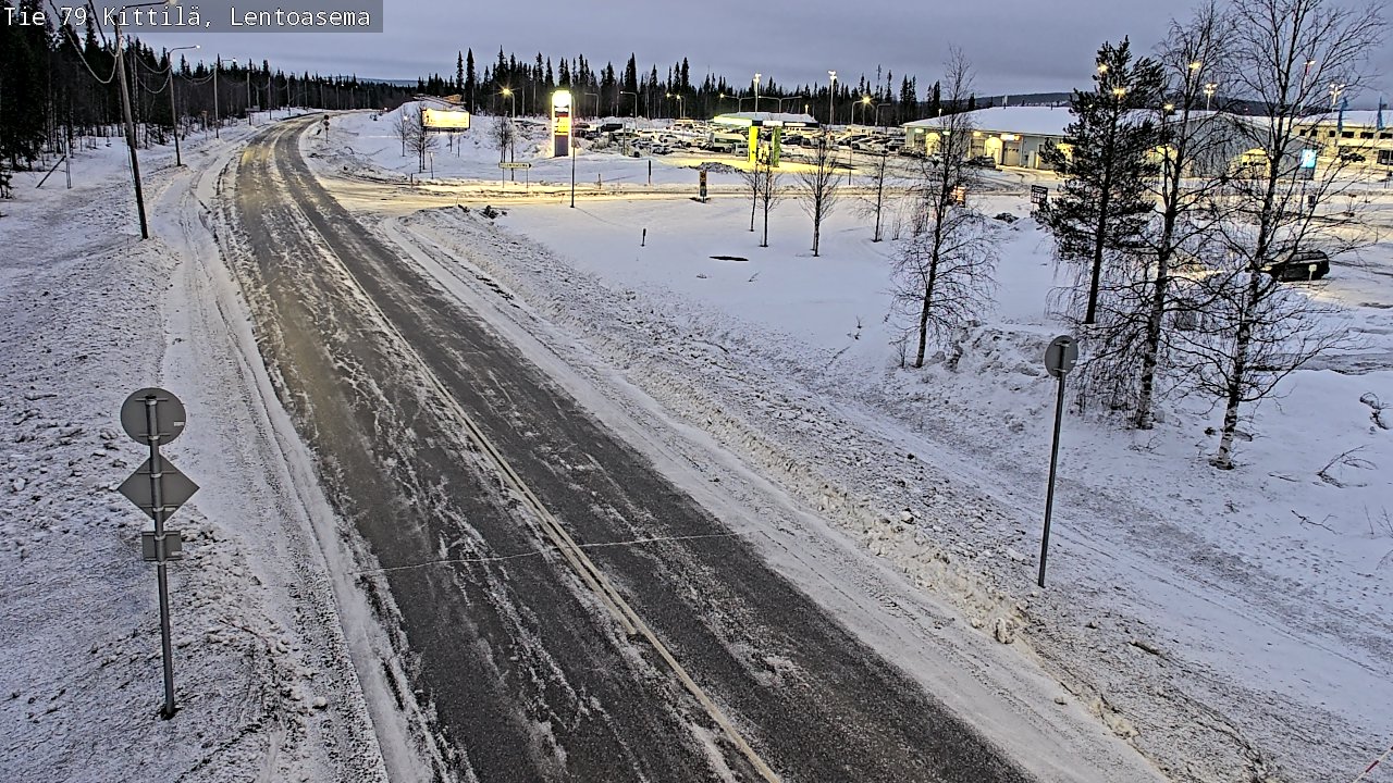 Kelikamerat Kuva Tie 79 Kittilä, Lentoasema, Kittilä, Lappi