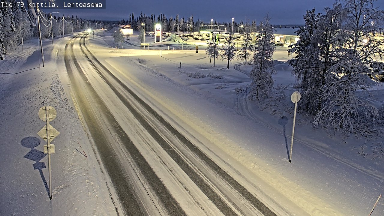 Weather Camera Image Road 79 Kittilä, Lentoasema, Kittilä, Lappi