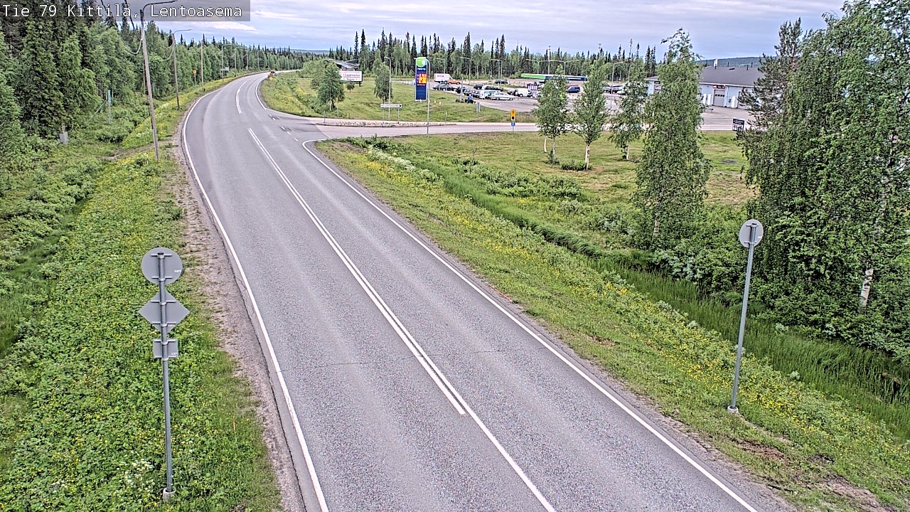 Kelikamerat Kuva Tie 79 Kittilä, Lentoasema, Kittilä, Lappi