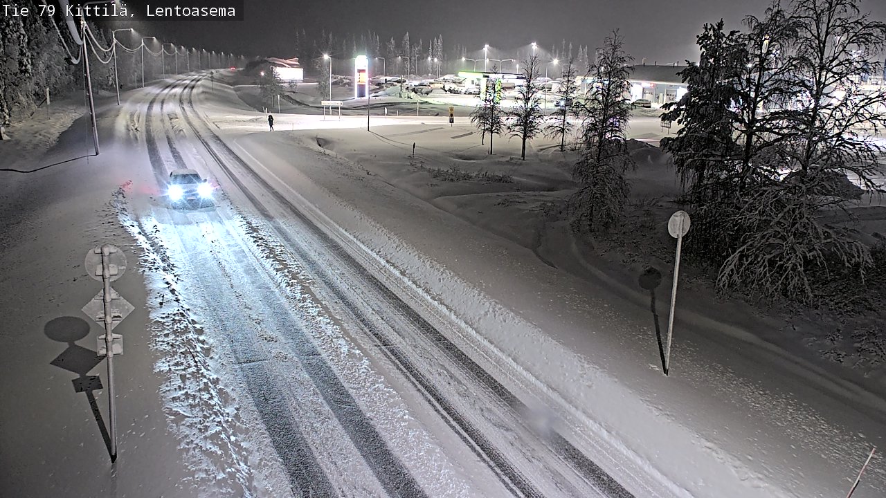 Weather Camera Image Väg 79 Kittilä, Lentoasema, Kittilä, Lappi