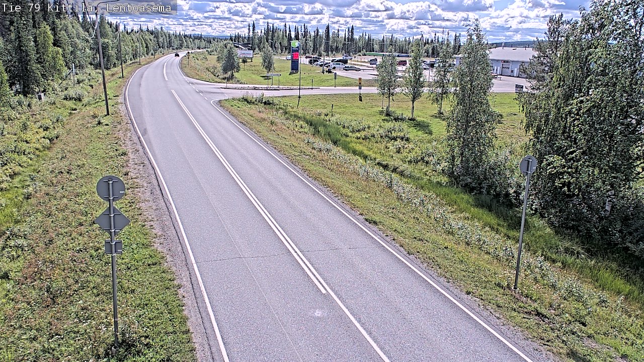 Weather Camera Image Väg 79 Kittilä, Lentoasema, Kittilä, Lappi