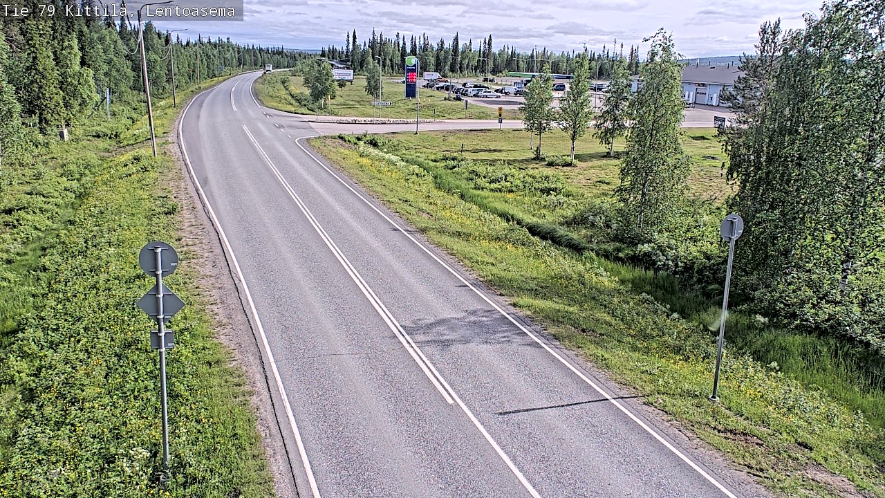 Kelikamerat Kuva Tie 79 Kittilä, Lentoasema, Kittilä, Lappi