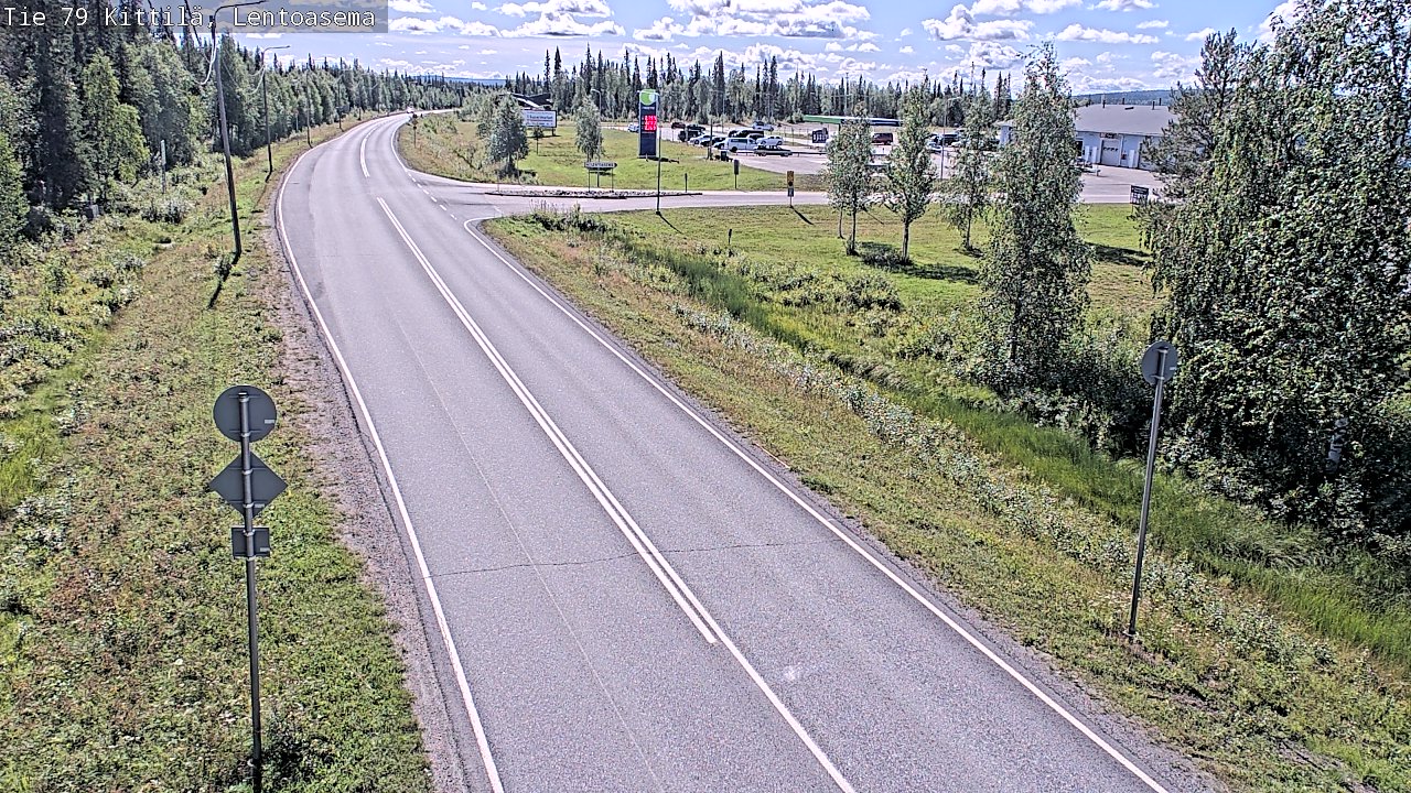 Weather Camera Image Väg 79 Kittilä, Lentoasema, Kittilä, Lappi