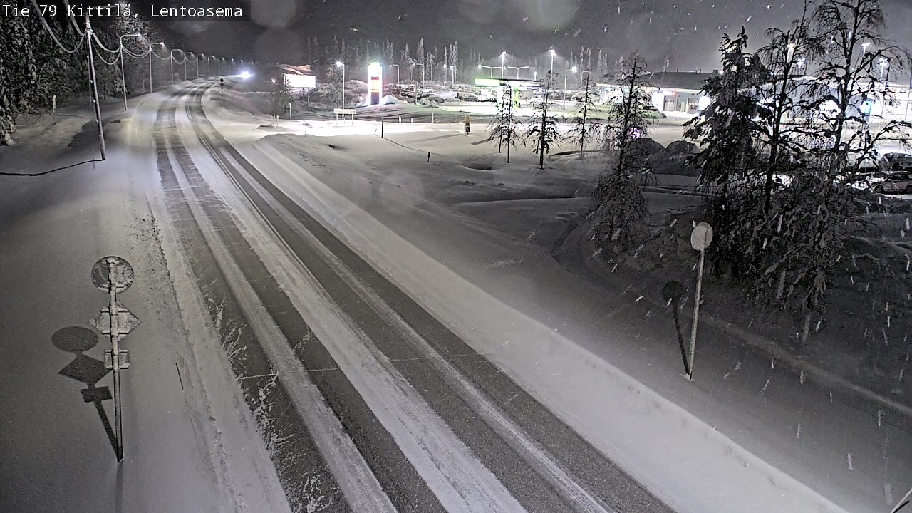 Weather Camera Image Road 79 Kittilä, Lentoasema, Kittilä, Lappi