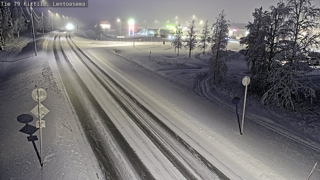 Weather Camera Image Väg 79 Kittilä, Lentoasema, Kittilä, Lappi