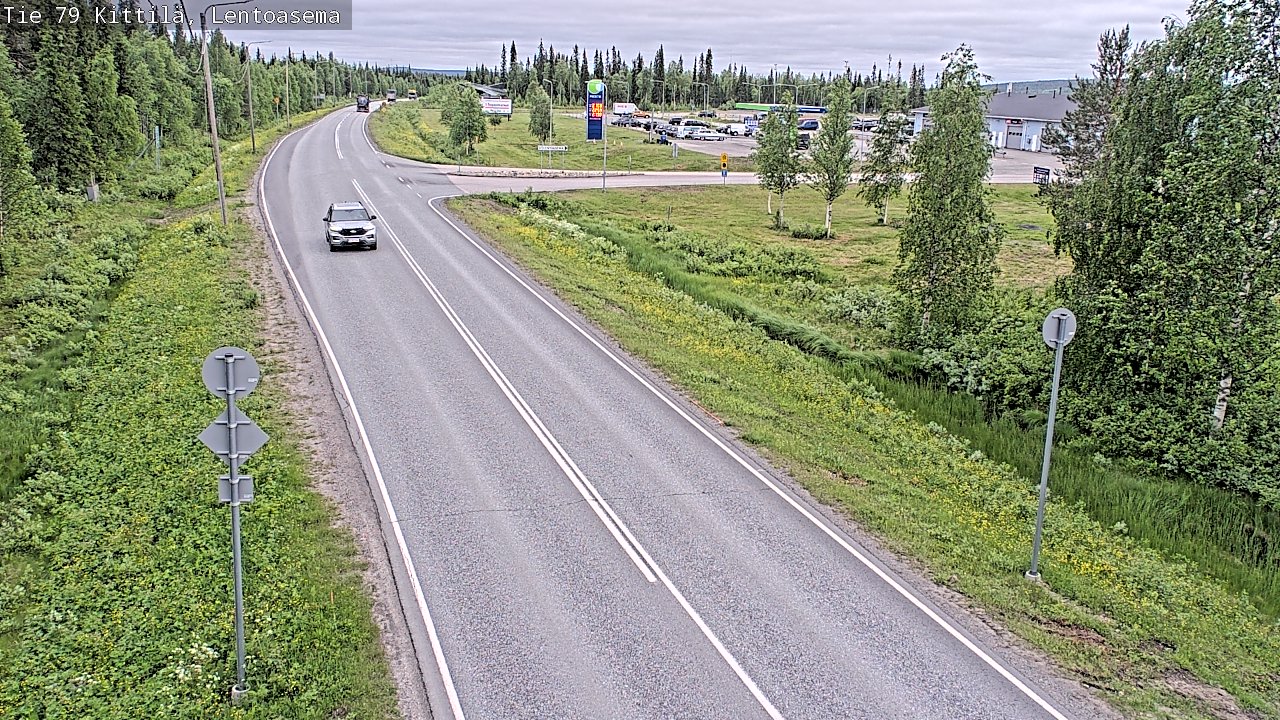 Weather Camera Image Road 79 Kittilä, Lentoasema, Kittilä, Lappi