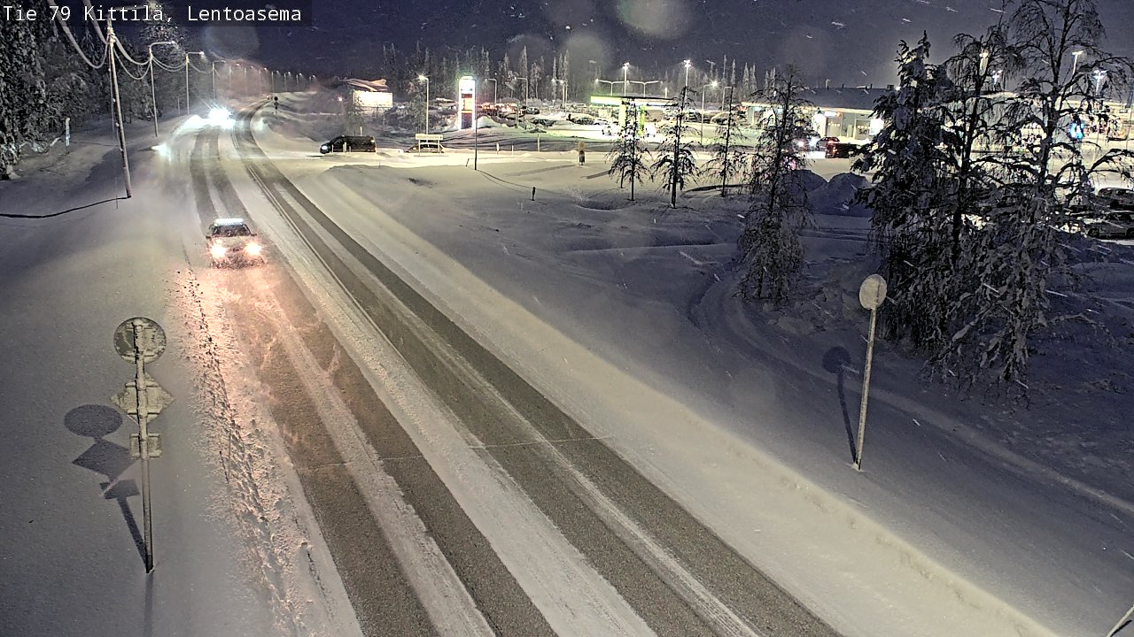 Weather Camera Image Road 79 Kittilä, Lentoasema, Kittilä, Lappi