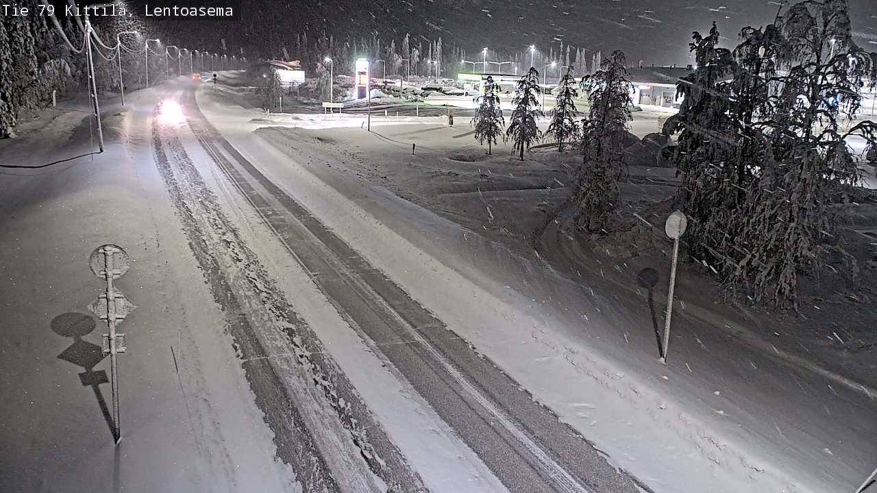 Weather Camera Image Road 79 Kittilä, Lentoasema, Kittilä, Lappi