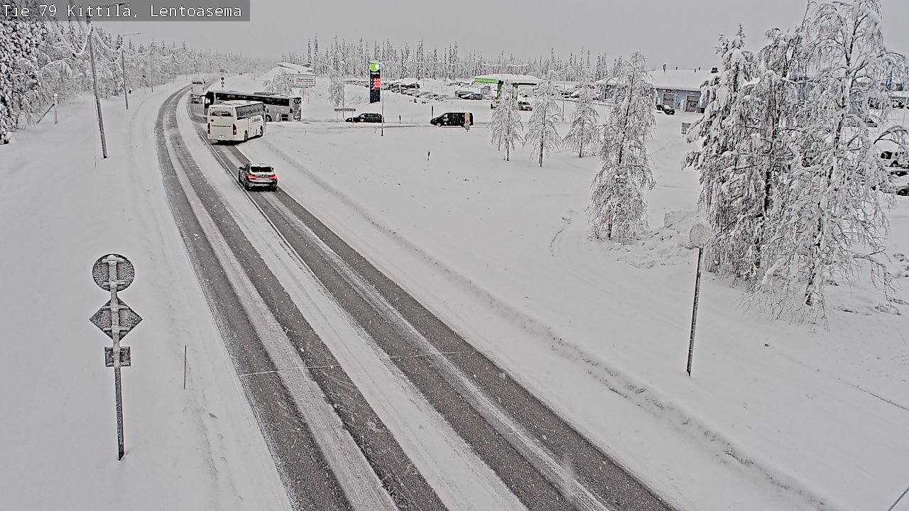 Weather Camera Image Road 79 Kittilä, Lentoasema, Kittilä, Lappi