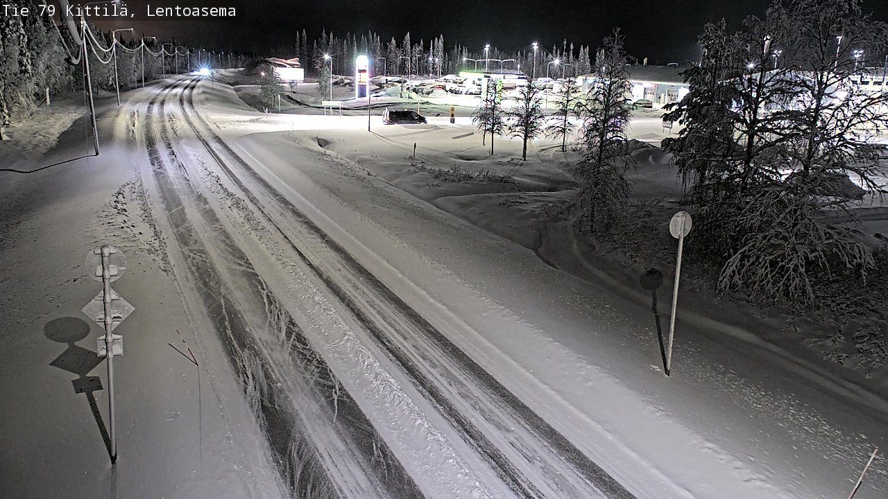 Weather Camera Image Väg 79 Kittilä, Lentoasema, Kittilä, Lappi