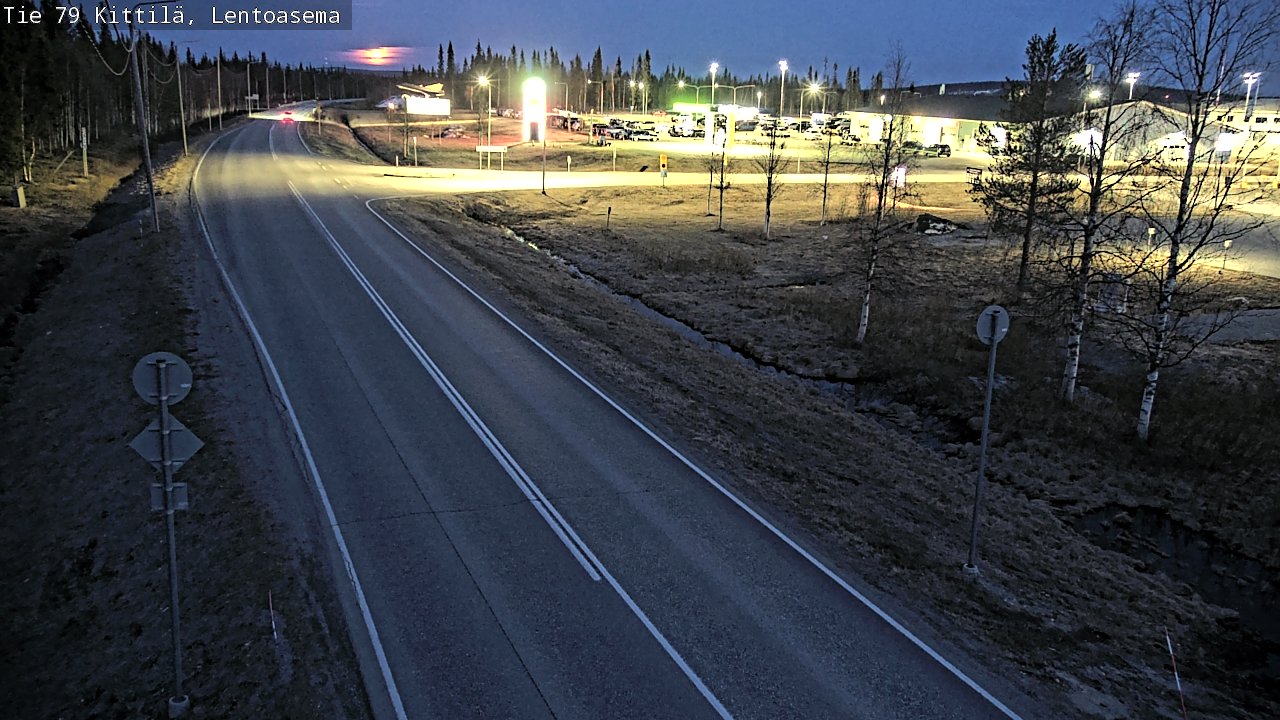 Kelikamerat Kuva Tie 79 Kittilä, Lentoasema, Kittilä, Lappi