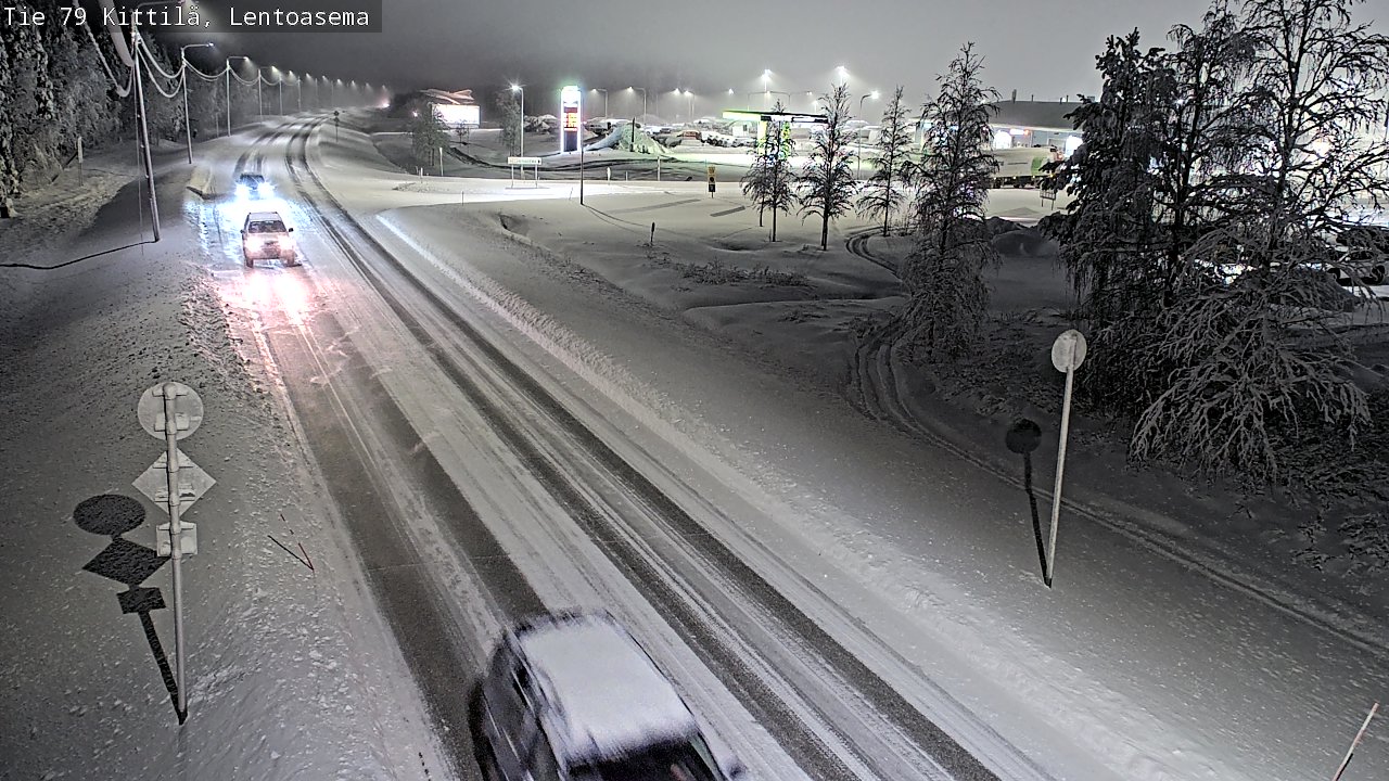 Weather Camera Image Väg 79 Kittilä, Lentoasema, Kittilä, Lappi