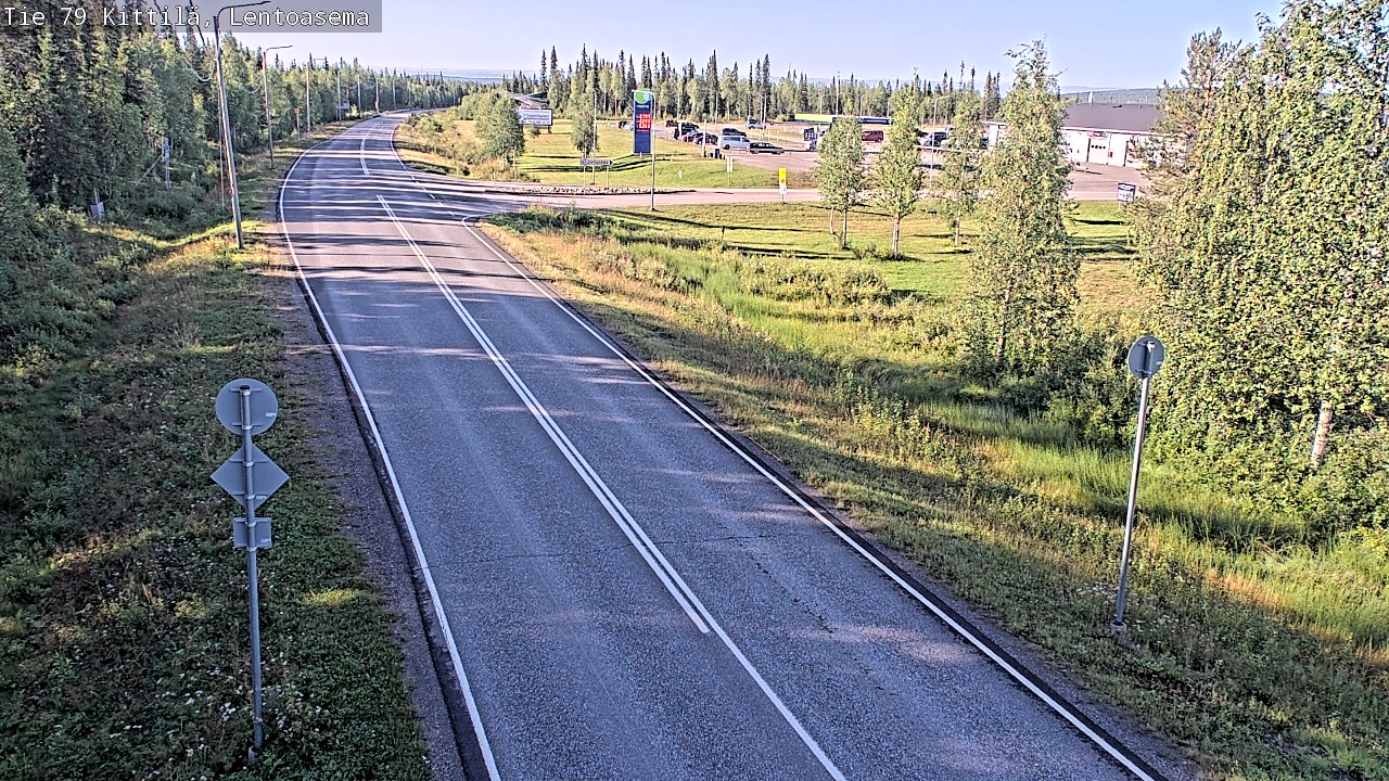Weather Camera Image Väg 79 Kittilä, Lentoasema, Kittilä, Lappi