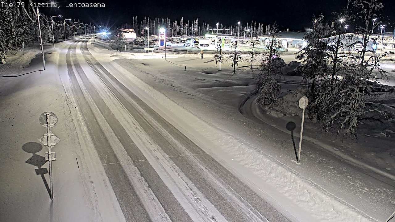 Weather Camera Image Väg 79 Kittilä, Lentoasema, Kittilä, Lappi