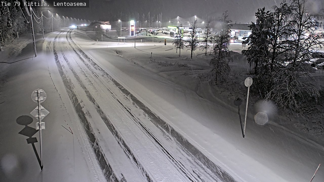 Weather Camera Image Väg 79 Kittilä, Lentoasema, Kittilä, Lappi