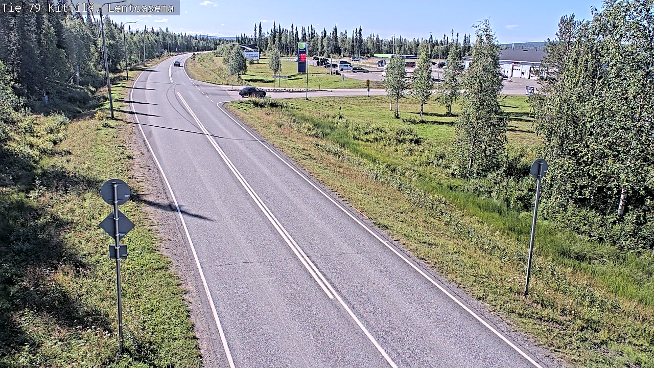 Weather Camera Image Väg 79 Kittilä, Lentoasema, Kittilä, Lappi