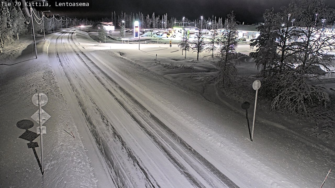 Weather Camera Image Väg 79 Kittilä, Lentoasema, Kittilä, Lappi