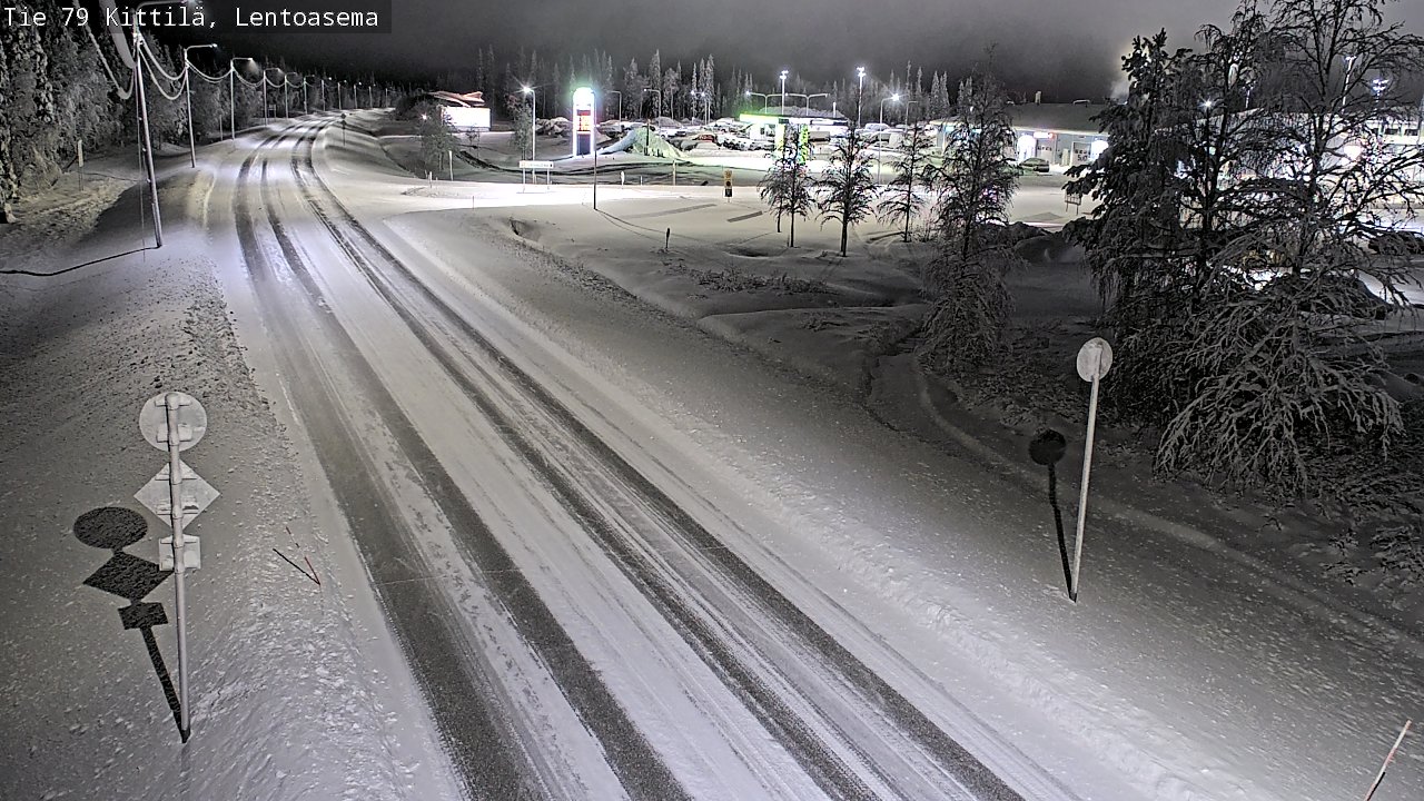 Weather Camera Image Väg 79 Kittilä, Lentoasema, Kittilä, Lappi