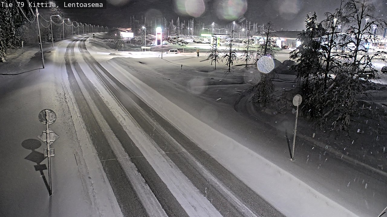 Weather Camera Image Road 79 Kittilä, Lentoasema, Kittilä, Lappi