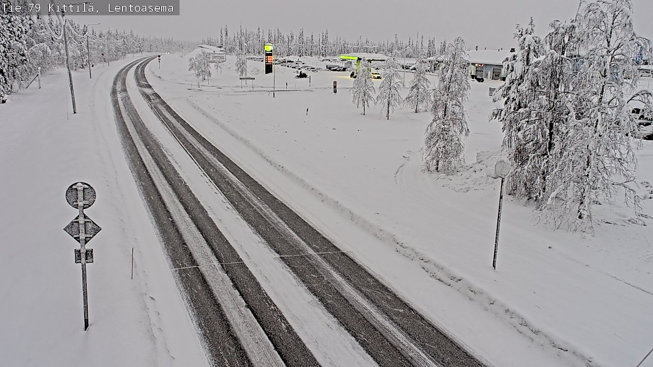 Weather Camera Image Road 79 Kittilä, Lentoasema, Kittilä, Lappi