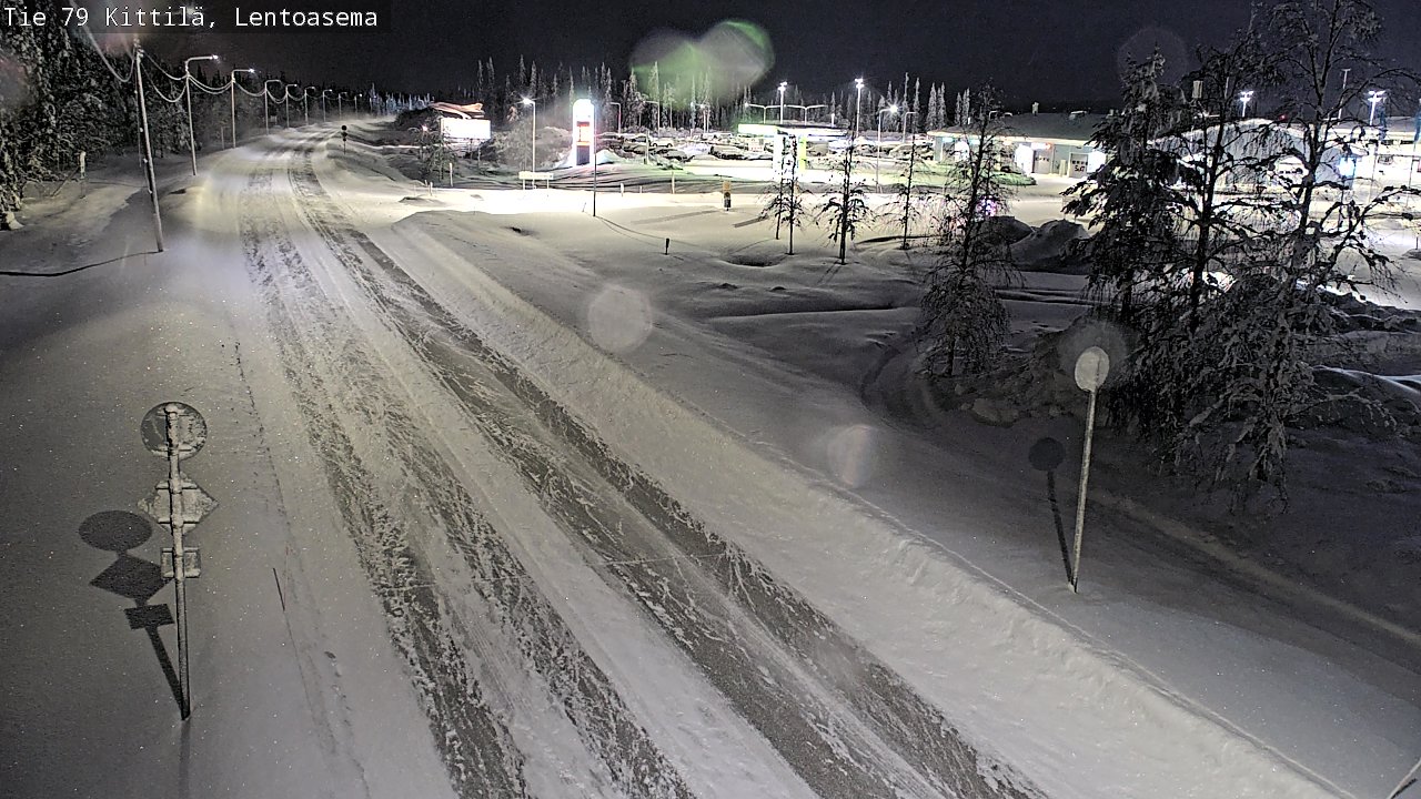 Weather Camera Image Road 79 Kittilä, Lentoasema, Kittilä, Lappi