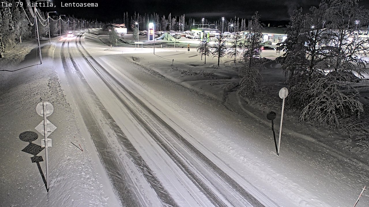 Weather Camera Image Väg 79 Kittilä, Lentoasema, Kittilä, Lappi