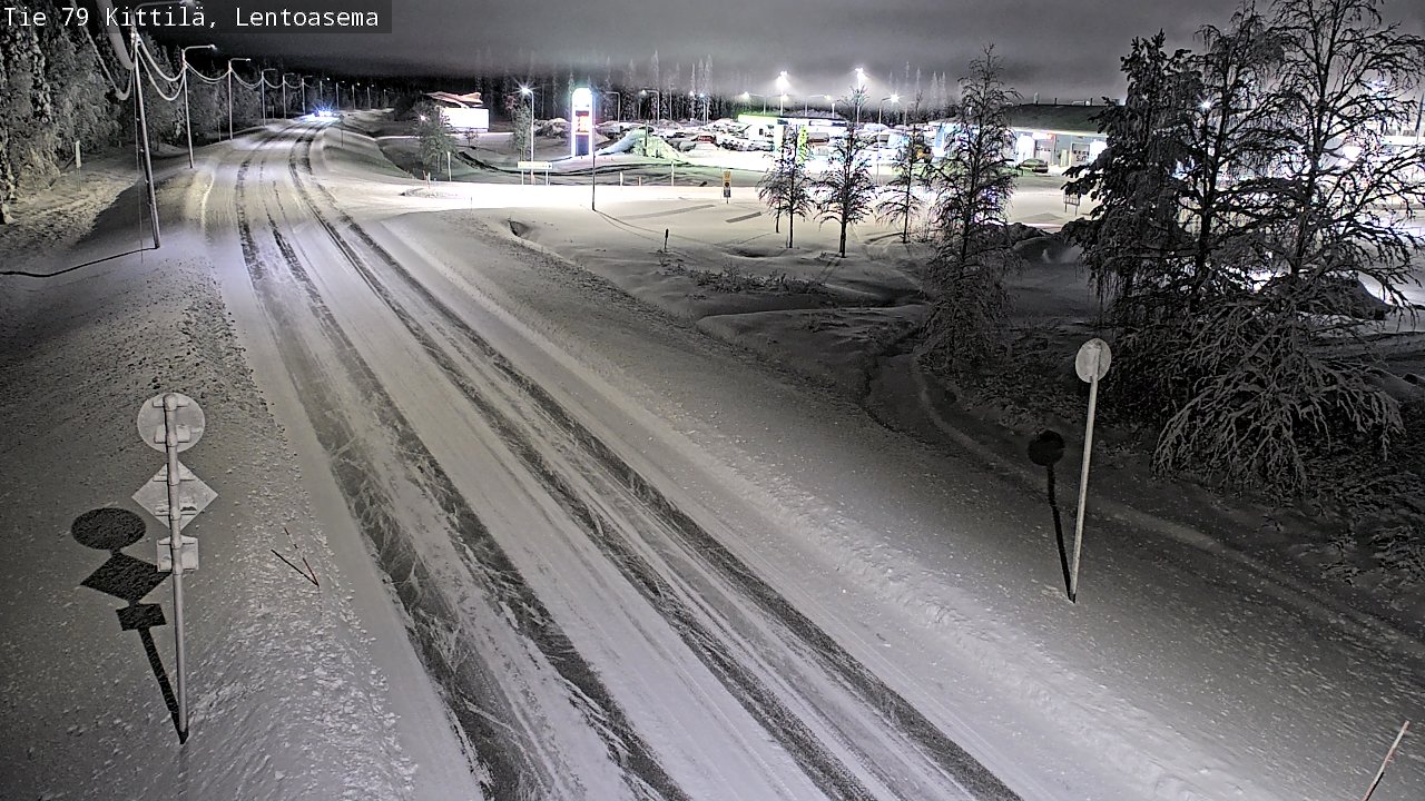 Weather Camera Image Väg 79 Kittilä, Lentoasema, Kittilä, Lappi