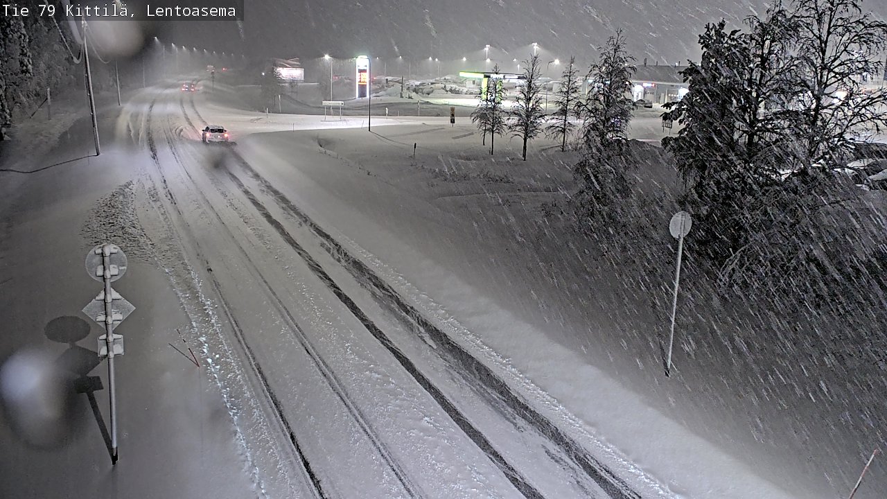 Weather Camera Image Väg 79 Kittilä, Lentoasema, Kittilä, Lappi