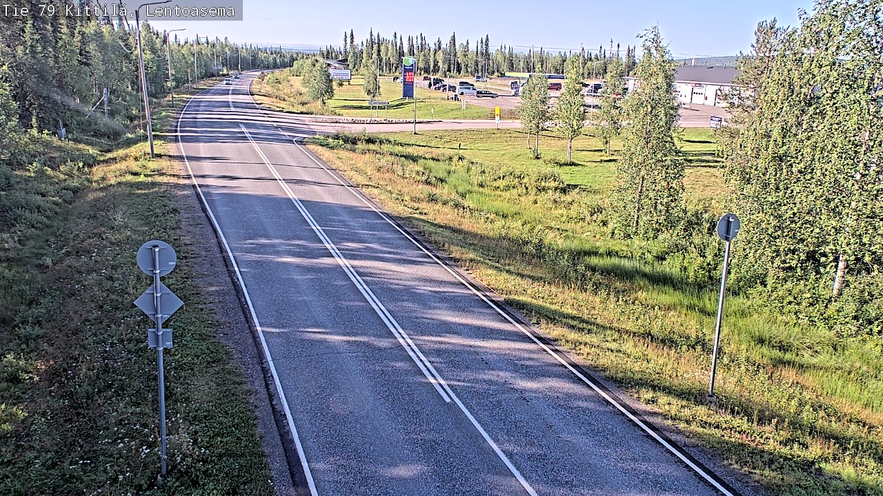 Weather Camera Image Väg 79 Kittilä, Lentoasema, Kittilä, Lappi