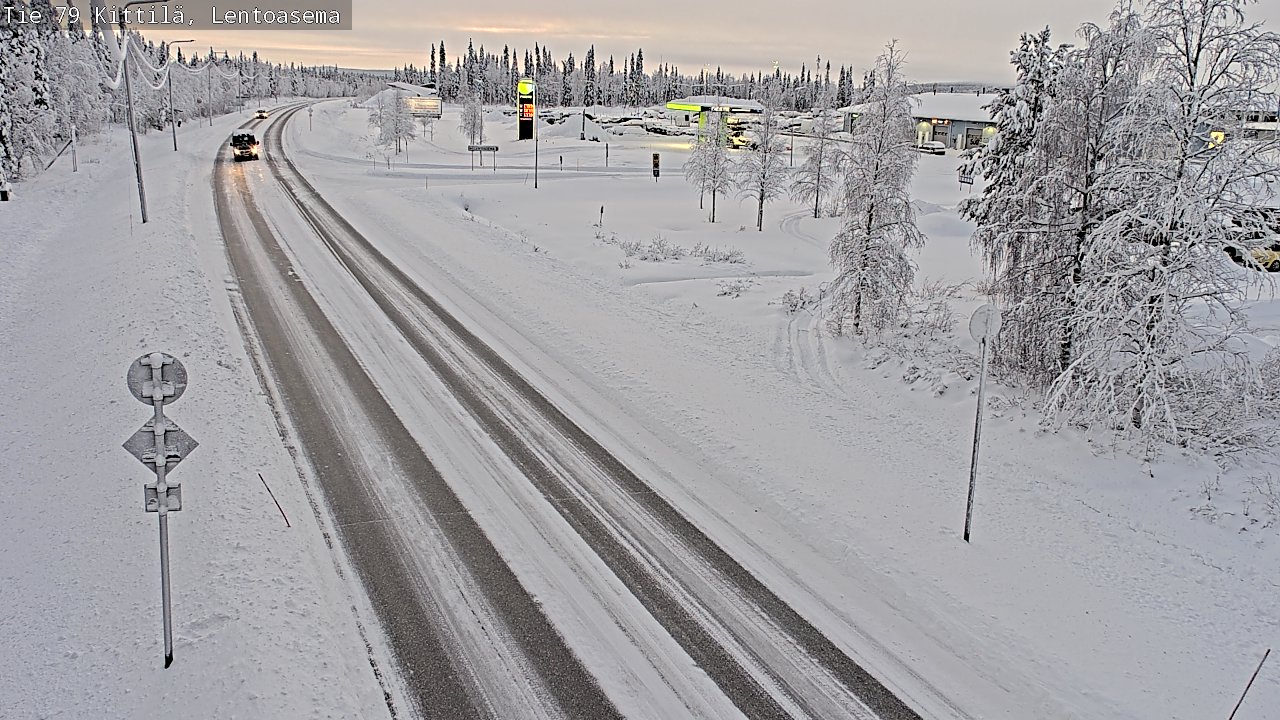 Weather Camera Image Väg 79 Kittilä, Lentoasema, Kittilä, Lappi