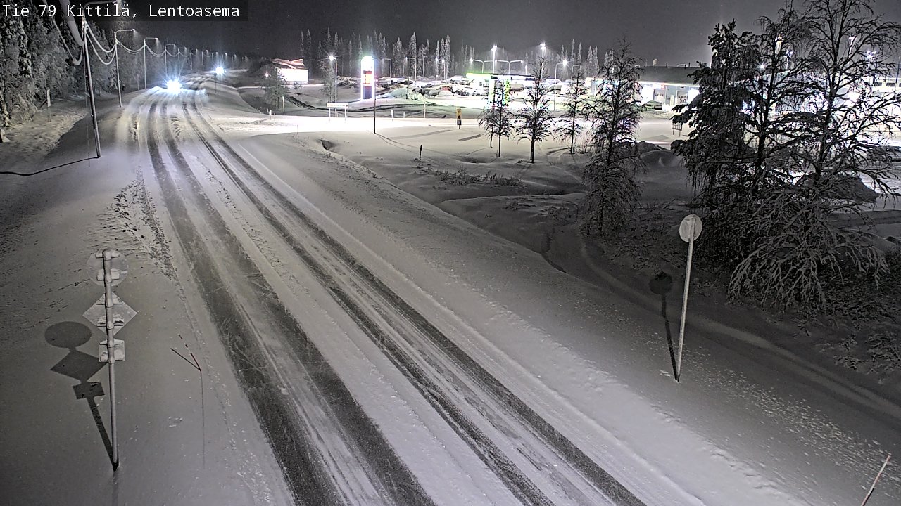Weather Camera Image Väg 79 Kittilä, Lentoasema, Kittilä, Lappi