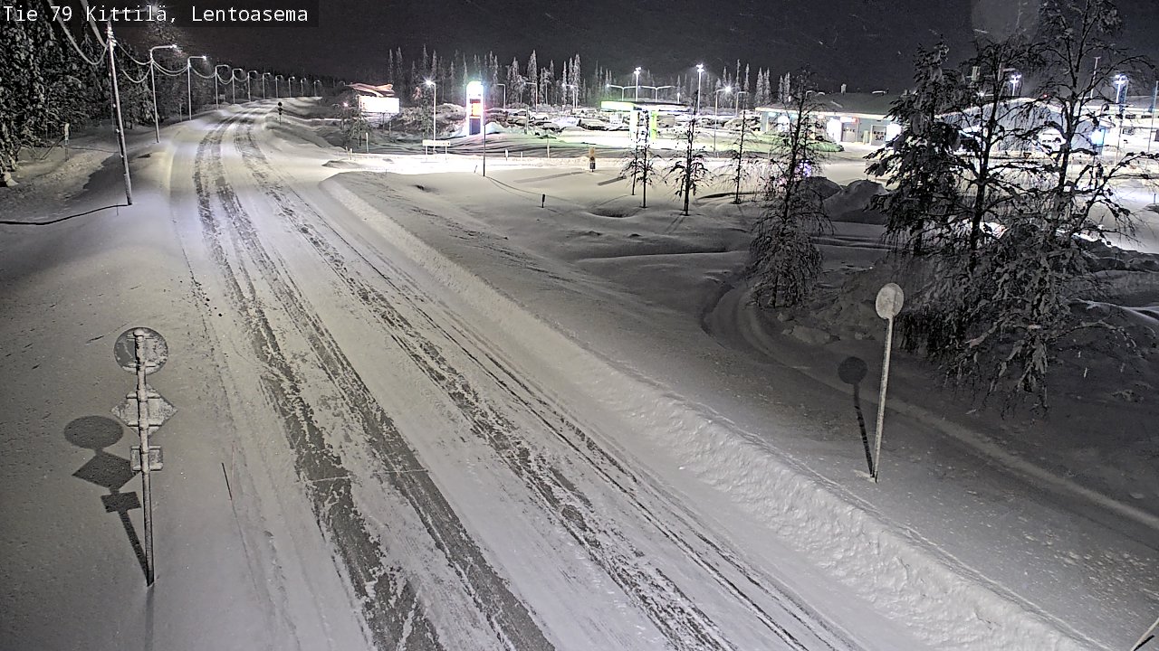 Weather Camera Image Väg 79 Kittilä, Lentoasema, Kittilä, Lappi
