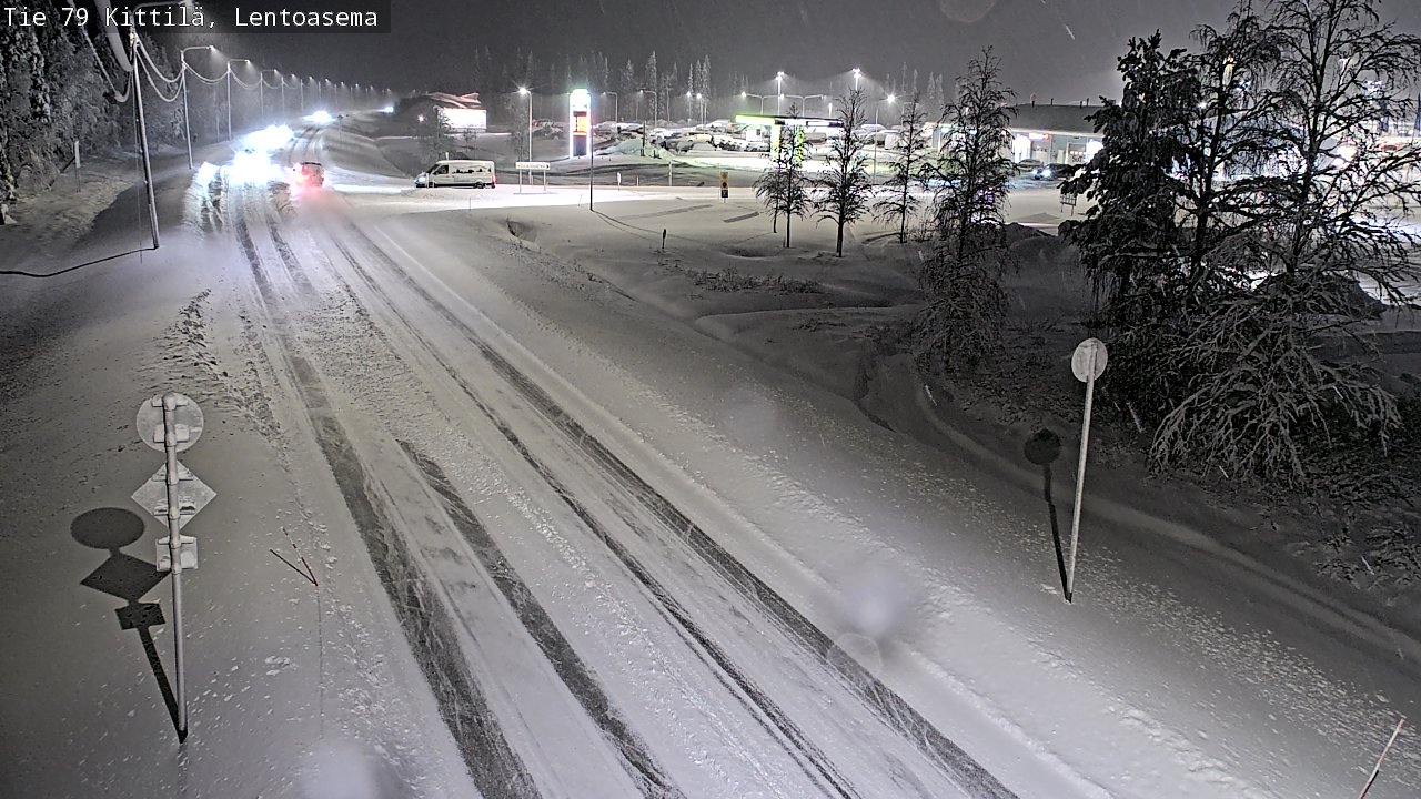 Weather Camera Image Väg 79 Kittilä, Lentoasema, Kittilä, Lappi
