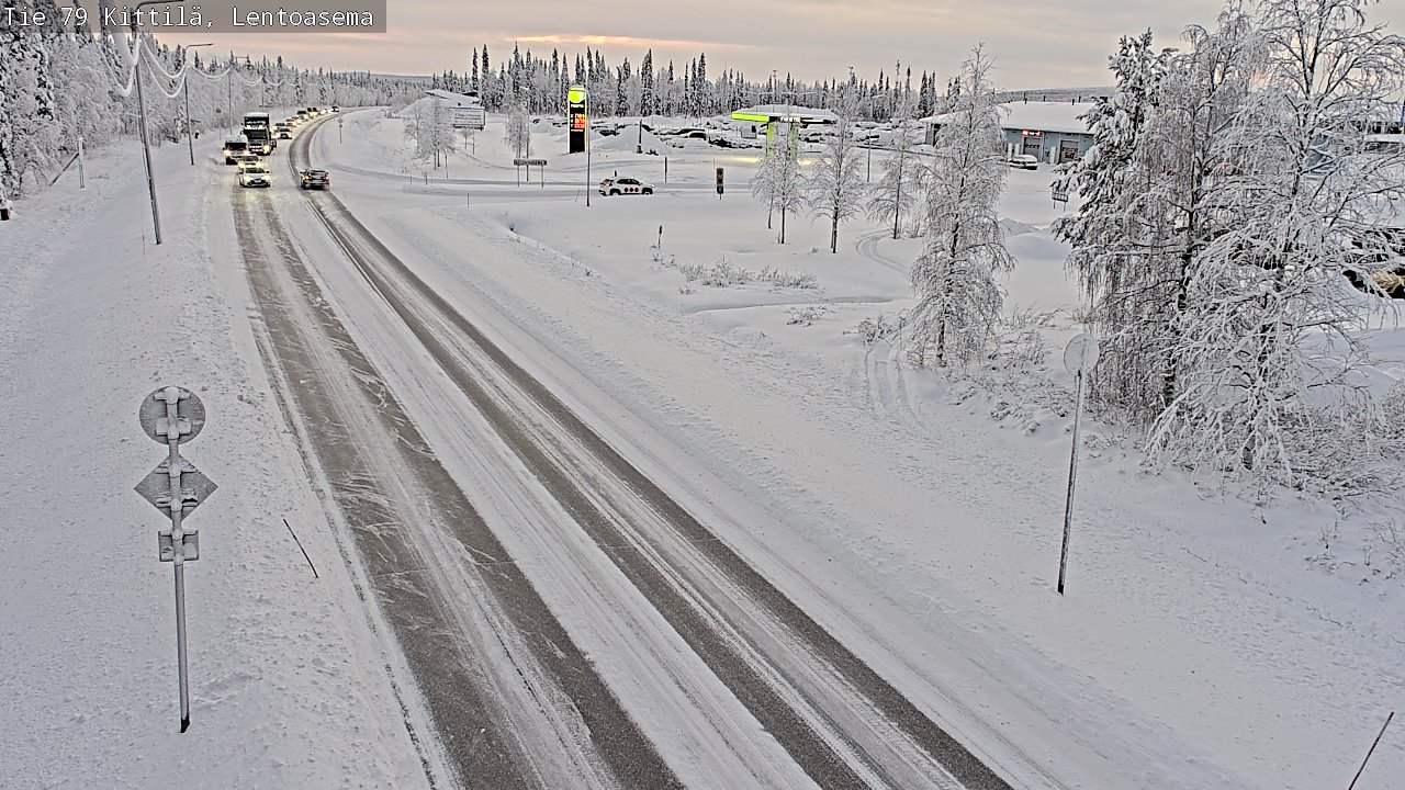 Weather Camera Image Väg 79 Kittilä, Lentoasema, Kittilä, Lappi