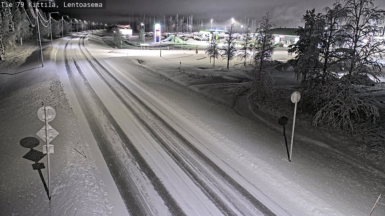 Weather Camera Image Väg 79 Kittilä, Lentoasema, Kittilä, Lappi