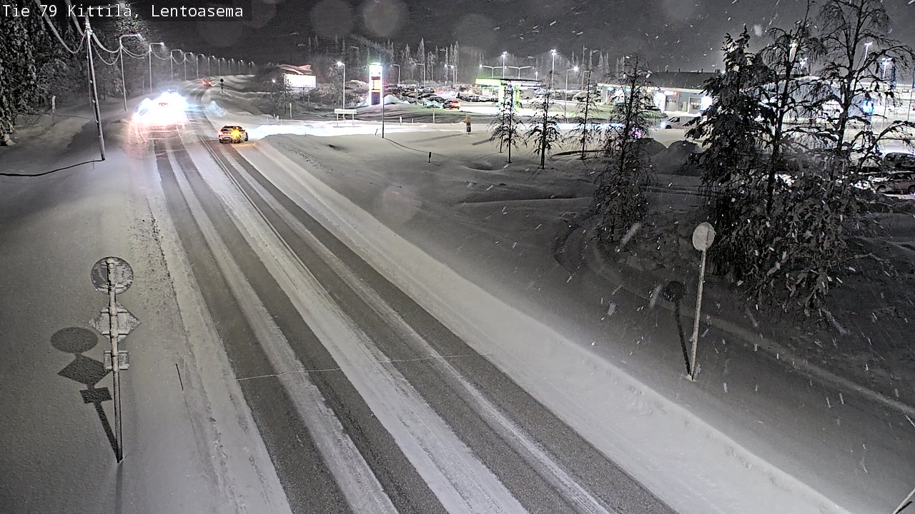 Weather Camera Image Road 79 Kittilä, Lentoasema, Kittilä, Lappi