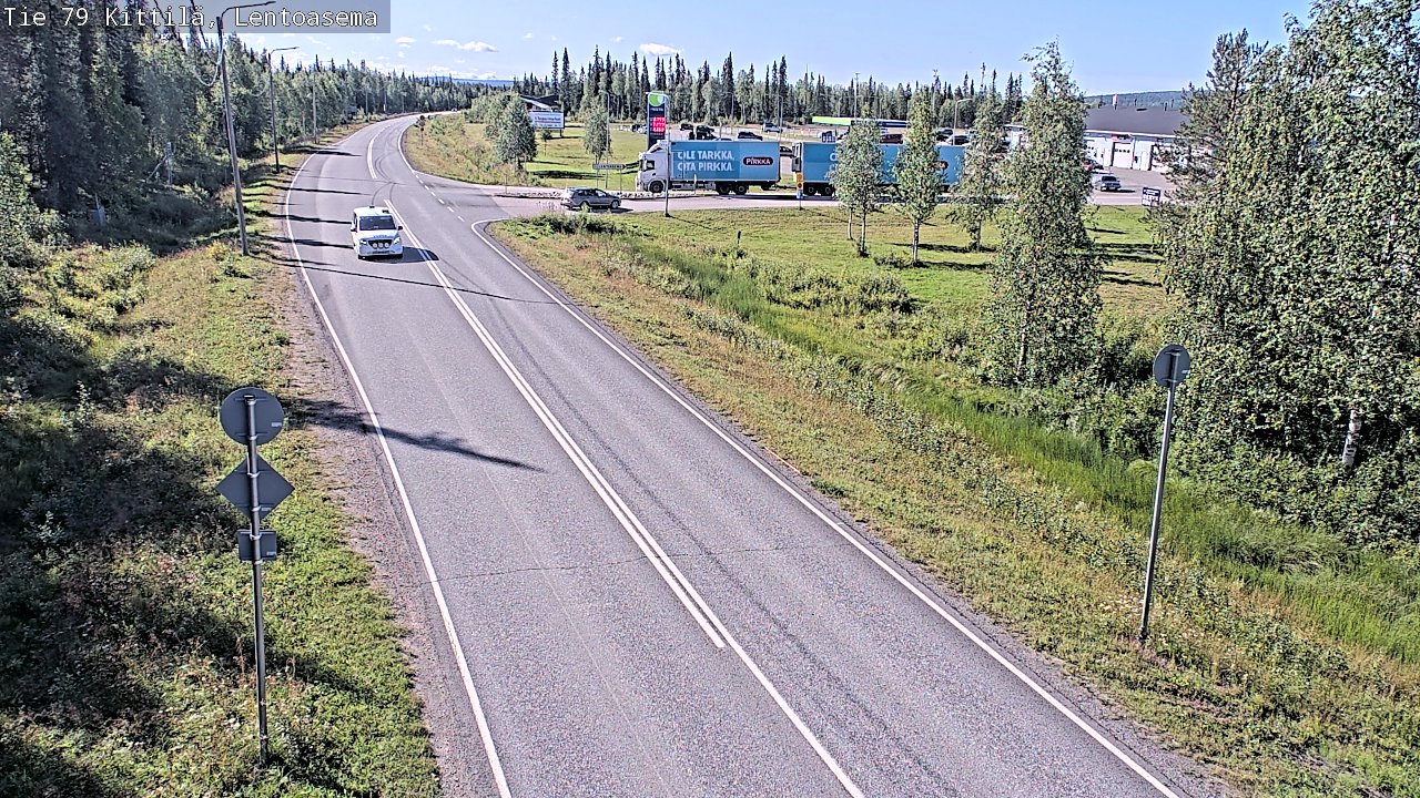 Weather Camera Image Väg 79 Kittilä, Lentoasema, Kittilä, Lappi