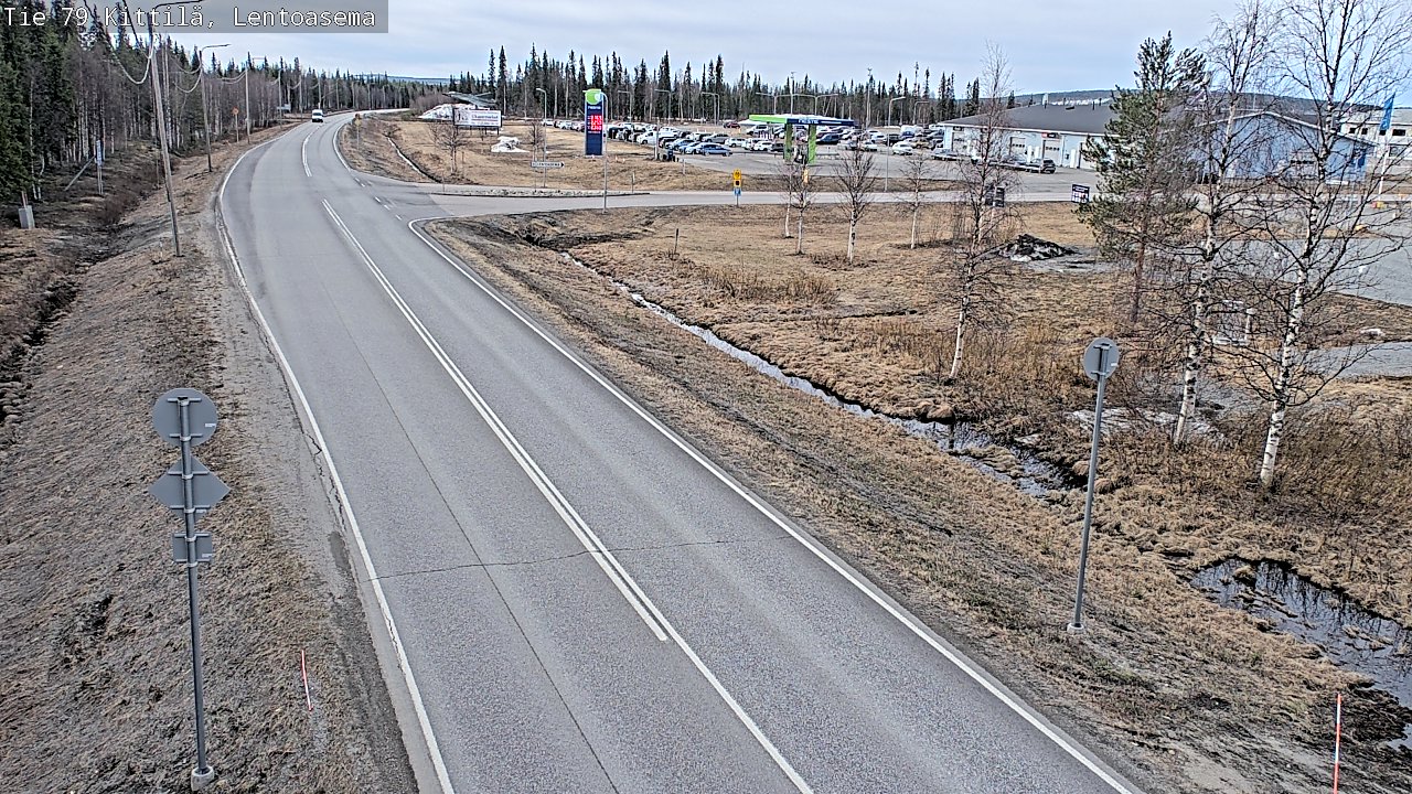 Kelikamerat Kuva Tie 79 Kittilä, Lentoasema, Kittilä, Lappi