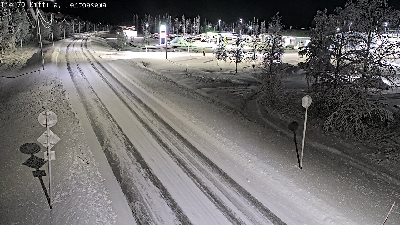 Weather Camera Image Väg 79 Kittilä, Lentoasema, Kittilä, Lappi